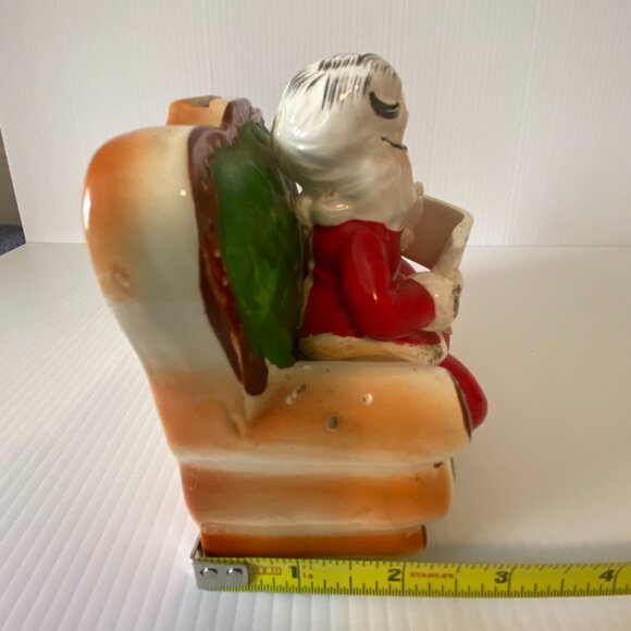 Santa and Mrs. Claus on Couch ~ Coin Bank ~ Vintage ~ Ceramic ~ Japan - Picture 10 of 11